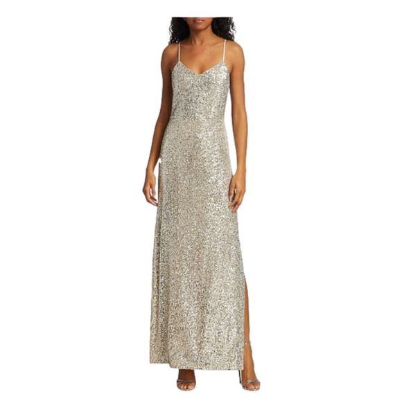 Ramy Brook Dresses & Skirts - Ramy Brook Gold Sequin Maxi Dress